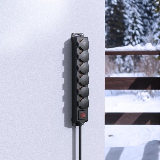 Steckdosenleiste Hama 00223065 6 Steckplätze IP44 mit Schalter Spritzwasserschutz Outdoor