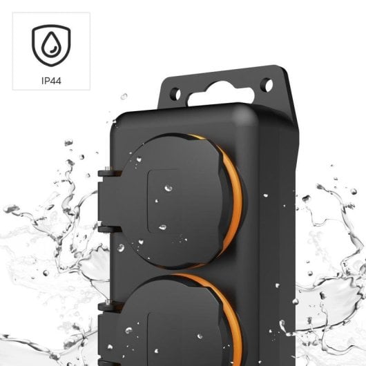 Steckdosenleiste Hama 00223065 6 Steckplätze IP44 mit Schalter Spritzwasserschutz Outdoor