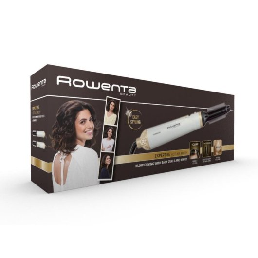Escova Modeladora Rowenta Fashion Stylist CF3910 Cerâmica 2 Temperaturas Branco