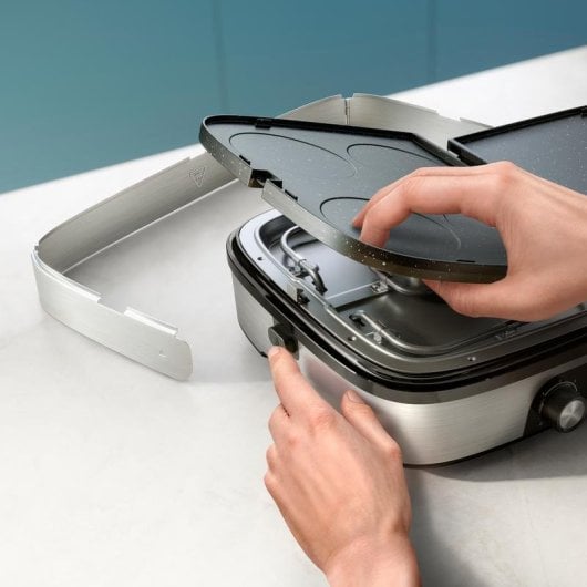 Parrilla elétrica de contacto Philips Grill placas reversíveis 2400W 1400cm² preto