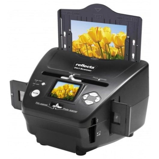 Escáner Reflecta 64220 2300 x 2300 DPI 36 bit LCD 2.4" Negro