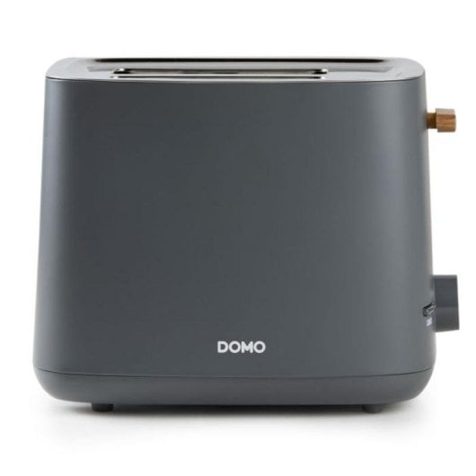 Torradeira DOMO Wood You 2 Fatias 1000W Cinzento Controlo Giratório
