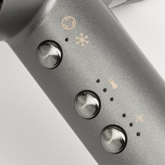 Secador de Cabelo Profissional Iónico G3Ferrari G30061 2000W 3 Temperaturas 3 Velocidades com Difusor Cinzento