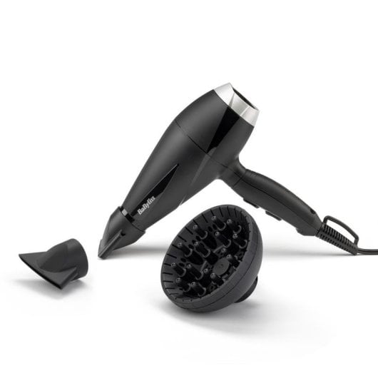 Secador de Cabelo BaByliss 6710DE Profissional Iónico 2100W com Difusor Preto