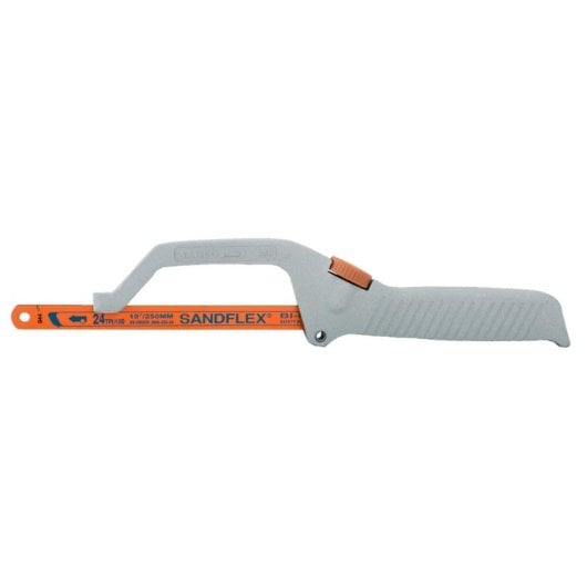 Sierra de arco Bahco 208 25 cm mango gris-naranja ligera y precisa