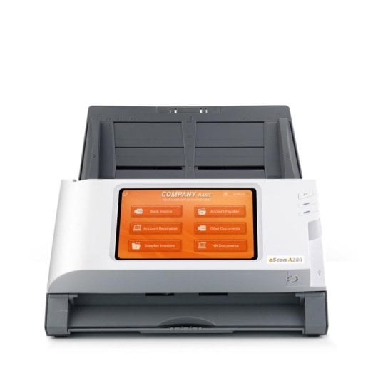 Scanner Plustek eScan A280 Enterprise A4 600 DPI ADF Écran Tactile Réseau