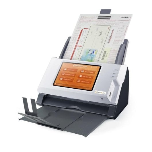Scanner Plustek eScan A280 Enterprise A4 600 DPI ADF Écran Tactile Réseau
