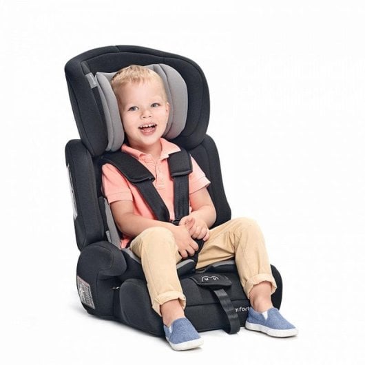 Seggiolino auto Kinderkraft COMFORT UP 1-2-3 9-36 kg protezione laterale nero