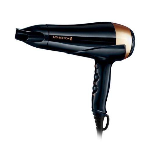 Asciugacapelli Remington D6098 Ionico Professionale 2200W con Accessori Nero Bronzo