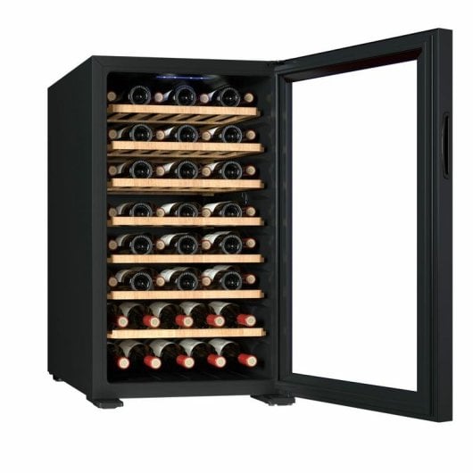 Enfriador de vinho Meireles MVT UNO 52 garrafas compressor luz LED preto