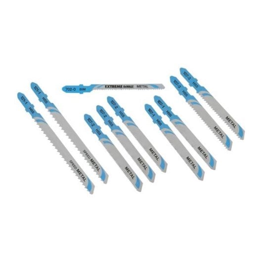 Stichsägeblatt DeWALT DT2292-QZ 10-teilig HCS Metall Holz Blau Edelstahl