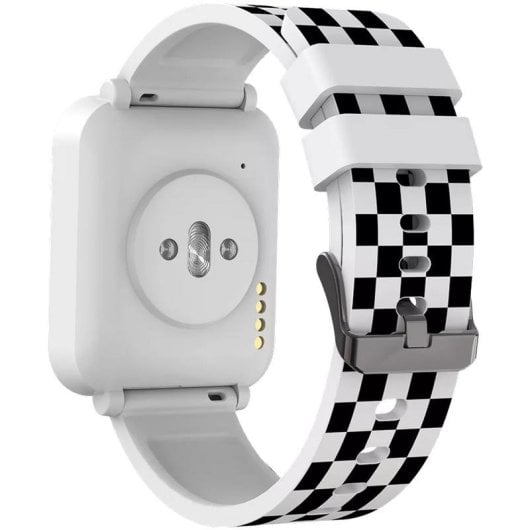 Canyon CNE-KW43 Bluetooth 43,5mm IPS Noir Blanc M Montre Connectée Étanche IP67 Pulsomètre