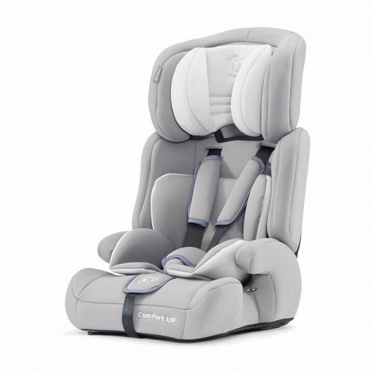 Siège auto Kinderkraft COMFORT UP 1-2-3 Gris, appui-tête, protection latérale