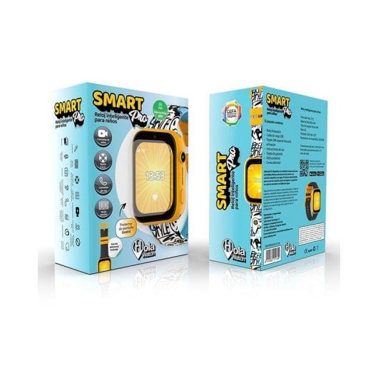 Cefa Toys Smart Pro WiFi 1.83'' Écran Tactile Noir IP66 Montre Connectée Enfant Caméra