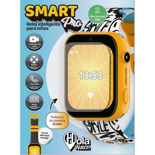 Cefa Toys Smart Pro WiFi 1.83'' Écran Tactile Noir IP66 Montre Connectée Enfant Caméra