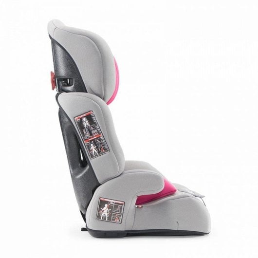 Silla de coche Kinderkraft Comfort Up grupo 1-2-3 rosa protección lateral