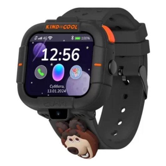 ELARI KidPhone MB 4G GPS WiFi Pantalla Táctil Caja Amarilla Correa Negra Cámara Micrófono