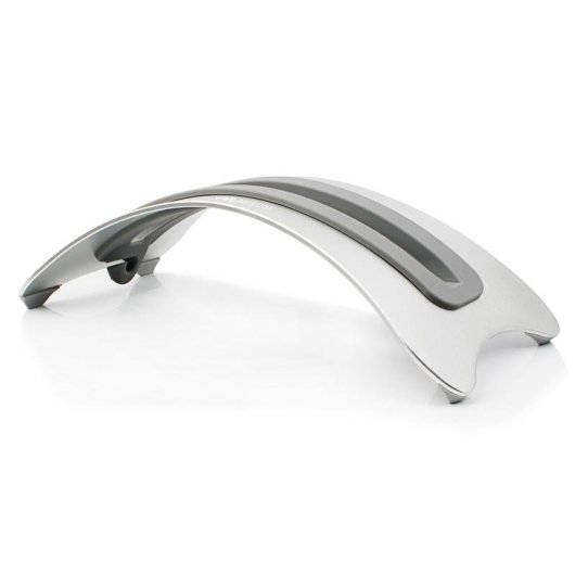 Soporte para portátil MISURA MH05 aluminio plata silicona compacto
