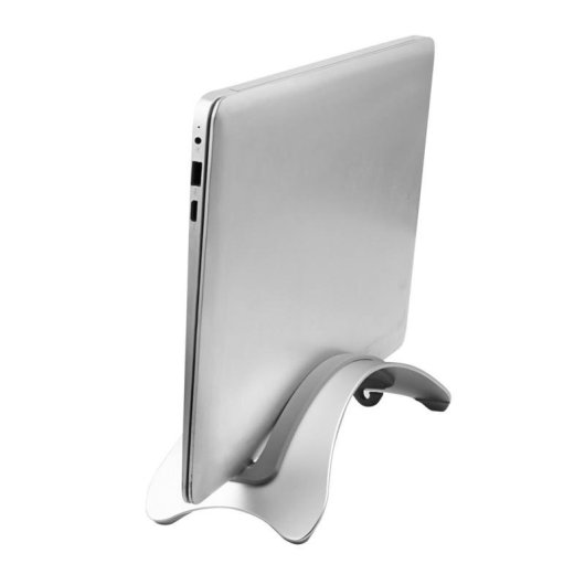 Soporte para portátil MISURA MH05 aluminio plata silicona compacto