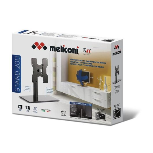 Suporte de TV Meliconi Stand 200 Alumínio 14-40 Polegadas 20kg VESA Preto