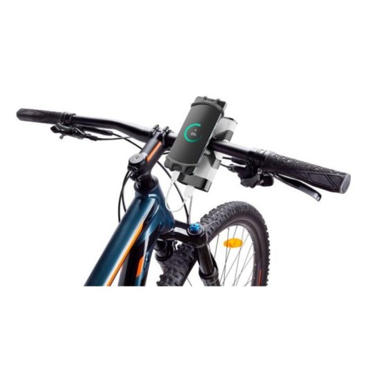 Support smartphone Cellularline Rider Power Bank silicone universel vélo noir