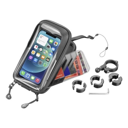 Suporte Cellularline Rider Shield Universal Impermeável Rotação 360° Manillar