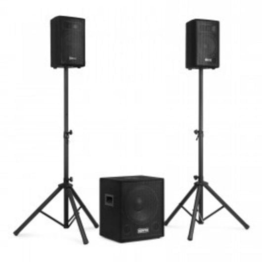 Altavoces Vonyx 2.1 Bluetooth 800W madera con mando a distancia