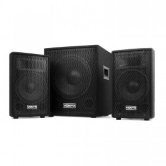 Altavoces Vonyx 2.1 Bluetooth 800W madera con mando a distancia
