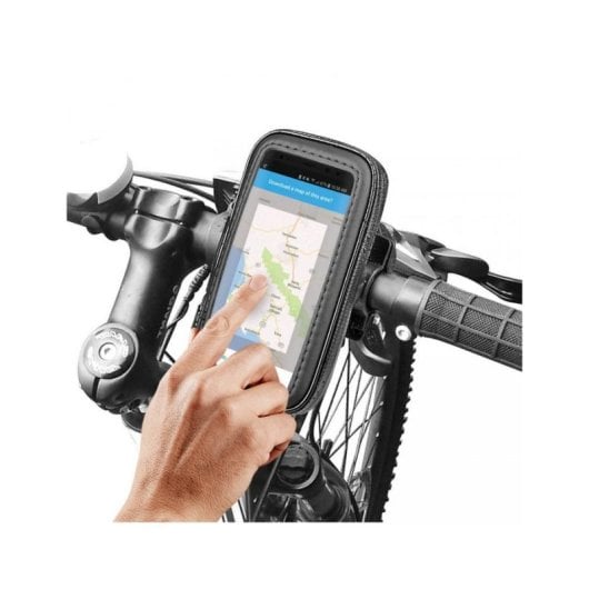 Smartphone-Halterung Akashi ALTBIKEWATERPBLK 6.8 Zoll 360° Fahrrad Motorrad Schwarz