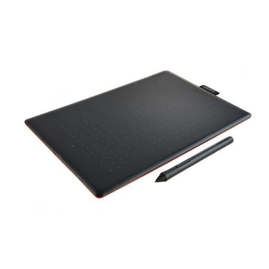 Grafiktablett Wacom One by Medium 216 x 135 mm 2540 LPI USB Schwarz Rot