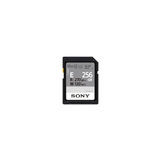 Cartão SD Sony SF-E256 256GB UHS-II Leitura 270MB/s Escrita 120MB/s