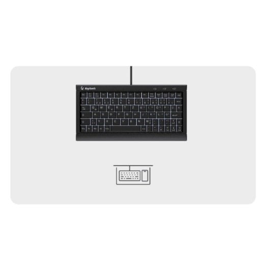 Teclado KeySonic KSK-3011ELC de membrana Tenkeyless retroiluminado USB QWERTZ
