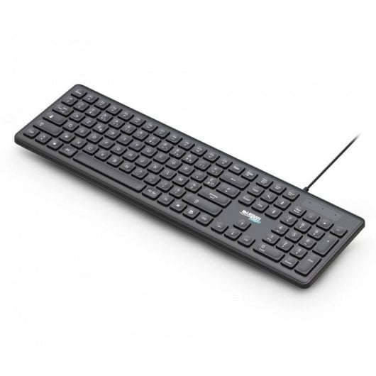 Teclado Urban Factory GWK01UF de membrana, Full-Size, AZERTY, USB, Schwarz