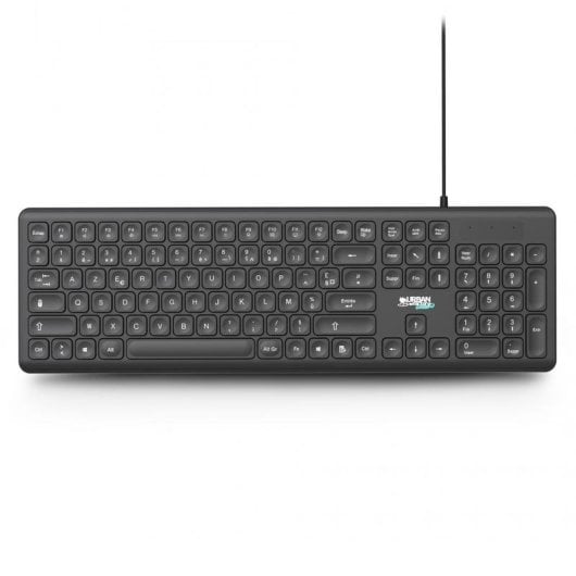 Teclado Urban Factory GWK01UF de membrana, Full-Size, AZERTY, USB, Schwarz