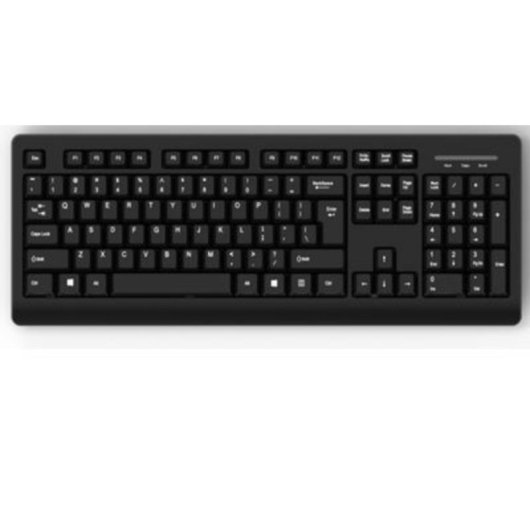 Teclado MediaRange MROS109 de membrana completo QWERTZ alemão USB preto