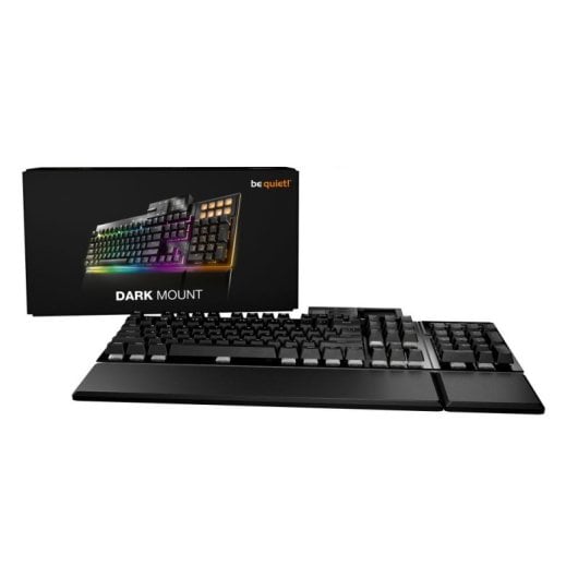 Teclado Be quiet Dark Mount Silent Tactile mecânico completo RGB AZERTY FR