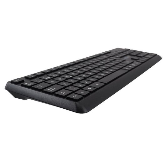 Teclado V7 KU350ES de membrana tamaño completo con USB y teclas multimedia