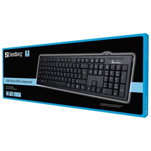 Teclado Sandberg 631-13 de oficina alámbrico USB QWERTY español tamaño completo