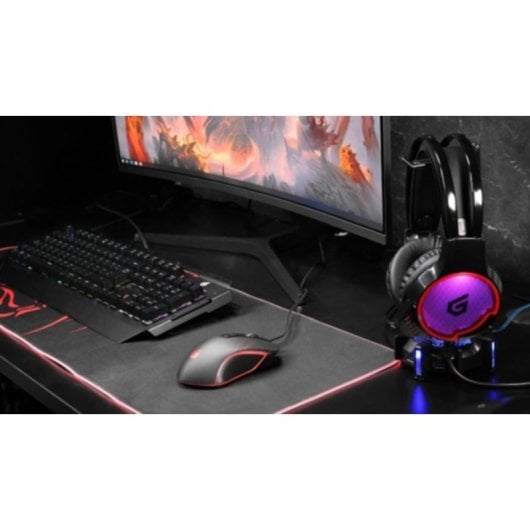 Teclado Conceptronic KRONIC mecânico completo com iluminação RGB e layout QWERTZ