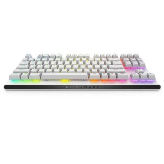 Tastatur ALIENWARE AW420K Mechanisch Tenkeyless RGB Cherry MX Red Weiß