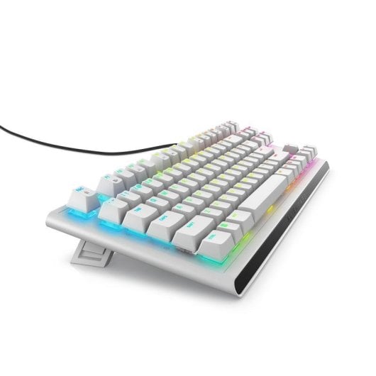 Tastatur ALIENWARE AW420K Mechanisch Tenkeyless RGB Cherry MX Red Weiß