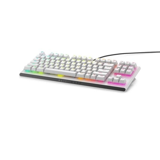 Tastatur ALIENWARE AW420K Mechanisch Tenkeyless RGB Cherry MX Red Weiß