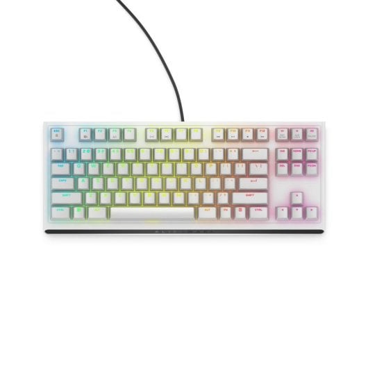 Tastatur ALIENWARE AW420K Mechanisch Tenkeyless RGB Cherry MX Red Weiß
