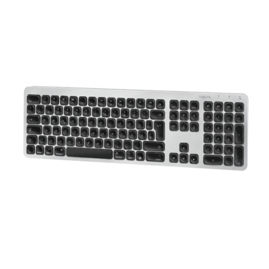 Teclado LogiLink ID0206 inalámbrico Bluetooth QWERTZ alemán con teclas multimedia