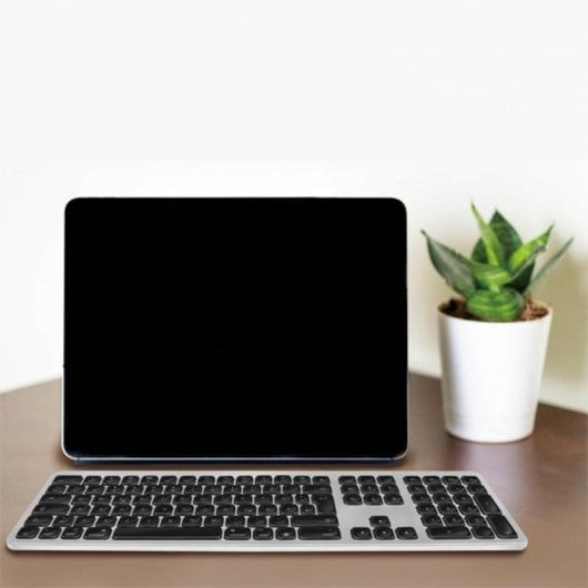 Teclado LogiLink ID0206 inalámbrico Bluetooth QWERTZ alemán con teclas multimedia