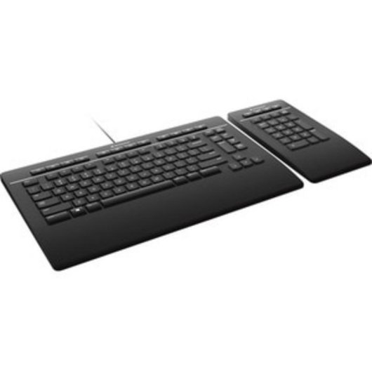 Teclado 3DCONNEXION Keyboard Pro mit Numpad Scherenschalter QWERTZ kabellos