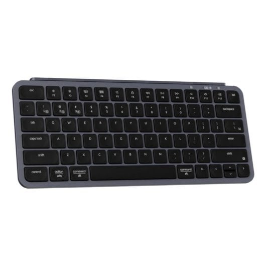 Teclado Keychron B1P-K1 inalámbrico y alámbrico compacto 75% perfil bajo gris