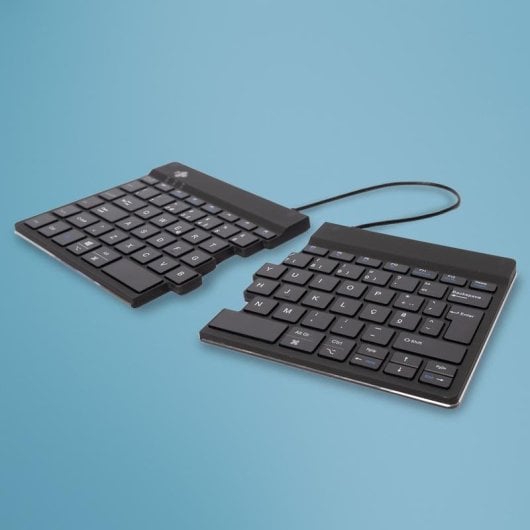 Tastatur R-Go Tools R-Go Split Break ergonomisch, geteilt, QWERTY (PT), Bluetooth, schwarz