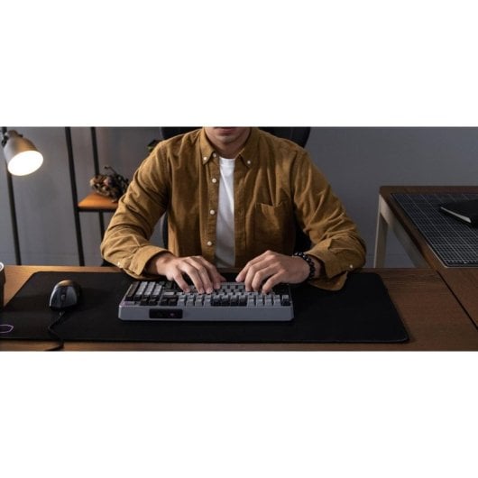 Tastatur Cooler Master MK770 mechanisch QWERTY ISO RGB Wireless Grau