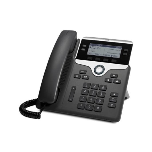 IP-Telefon Cisco 7841 Schwarz Silber 4 Leitungen LCD 3.5" PoE Wandmontage